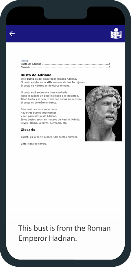 smartphone mostrando lectura fácil